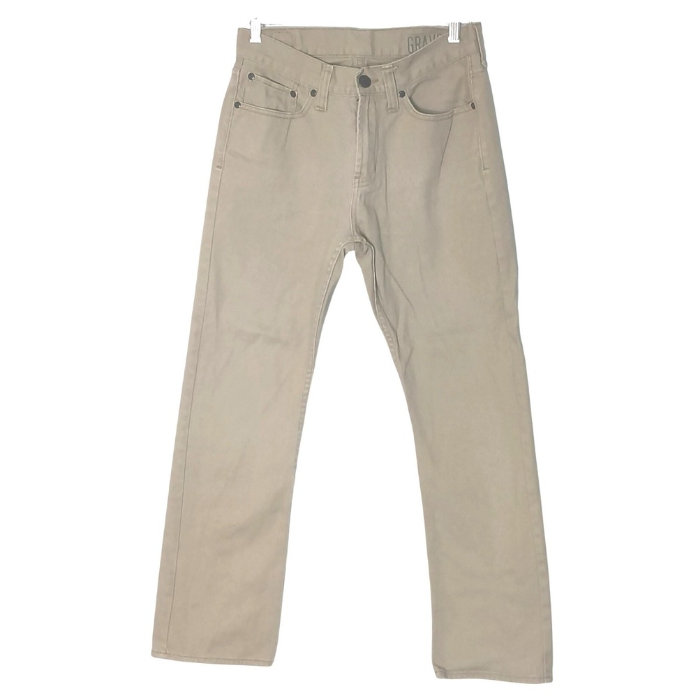 Bullhead Gravels Jeans Mens‎ 30x30 Tan Straight Leg Cotton Denim